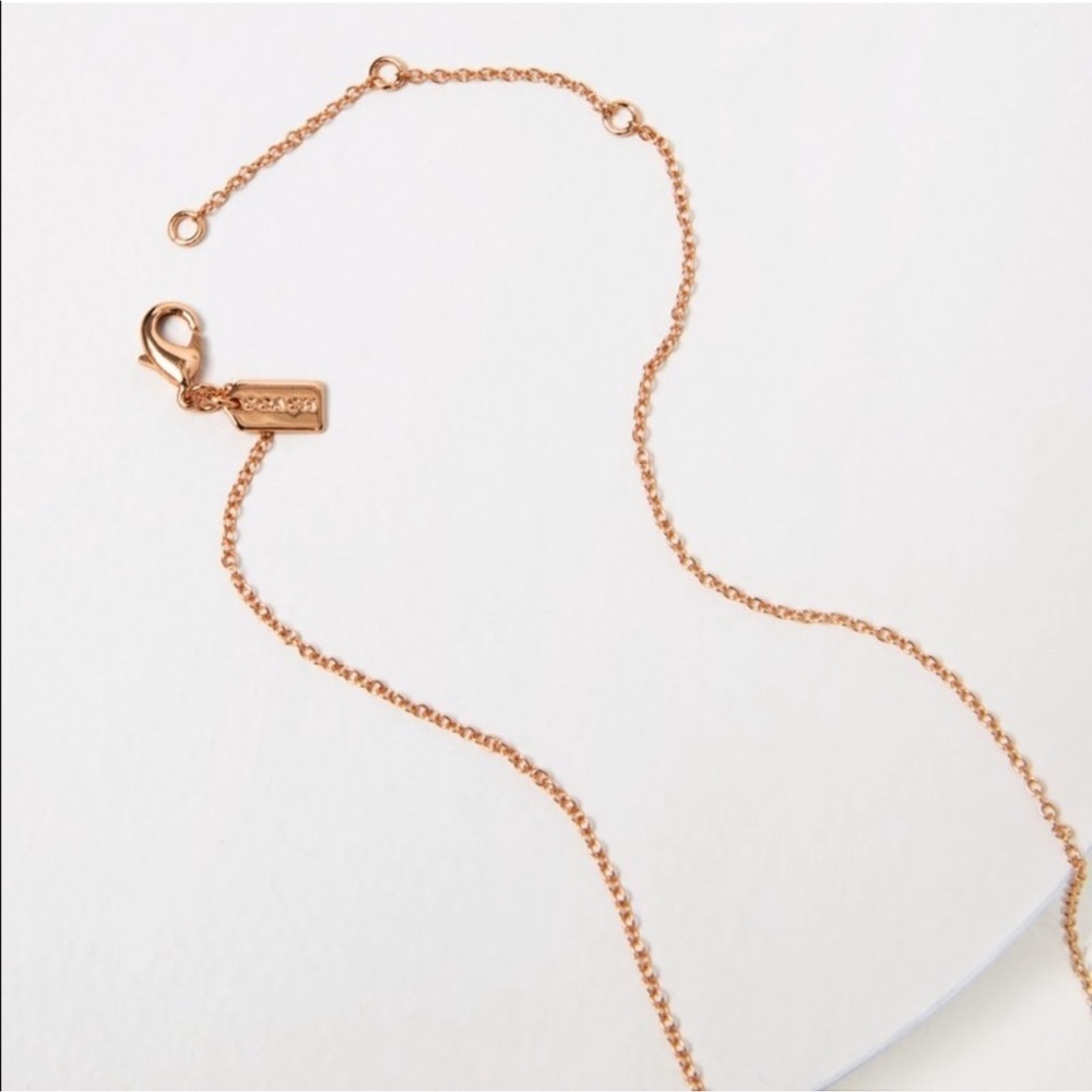 Coach Open Circle Necklace and Stud Earring Set - Picture 7 of 13